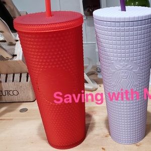 Red or LILAC Starbucks tumbler